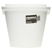 Frabill Fishing Insulated Styrofoam Bait Bucket, White, 8 Quarts/7.6 Liters