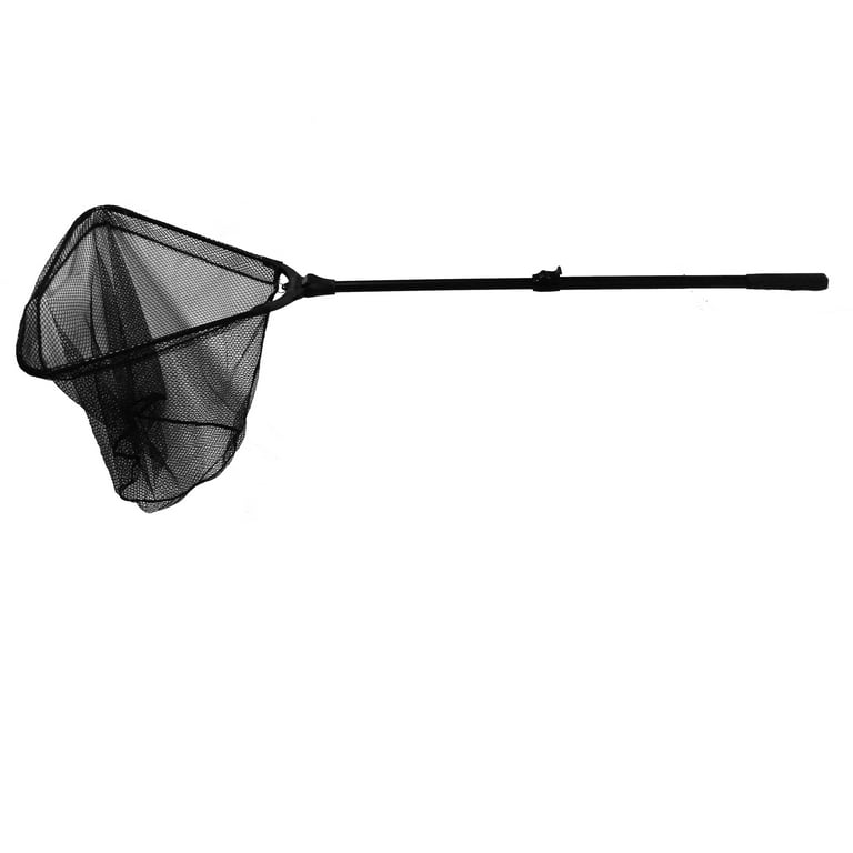 Frabill Kwik-Stow Folding Fishing Net, 16 x 14 Hoop, Black