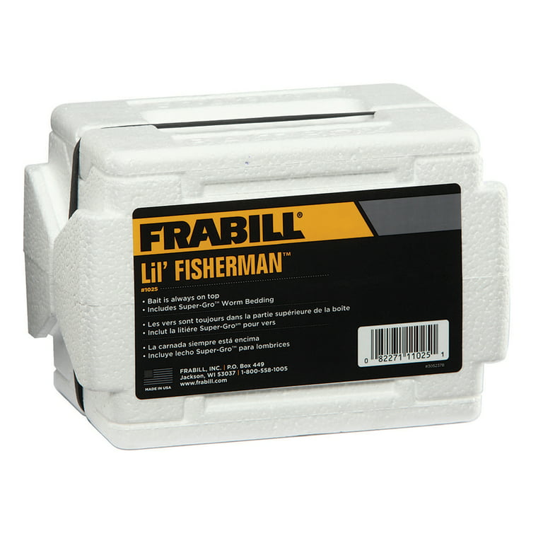 Frabill Lil Fisherman Styrophoam Worm Box 