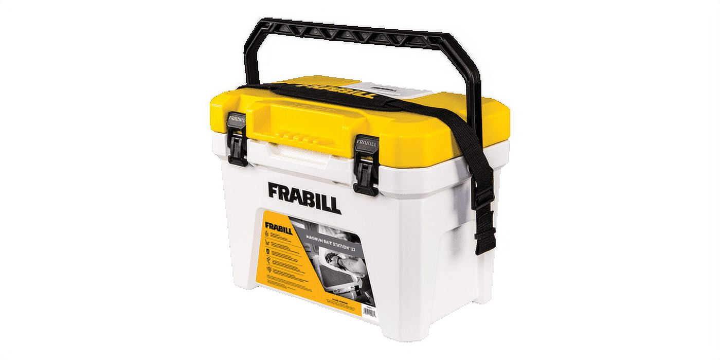 Frabill Magnum Live Bait Station 13 Quart Storage Cooler Tackle Box with  Aerator