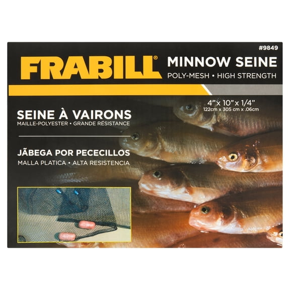 Frabill Poly-Mesh High Strength Minnow Seine Fishing Net