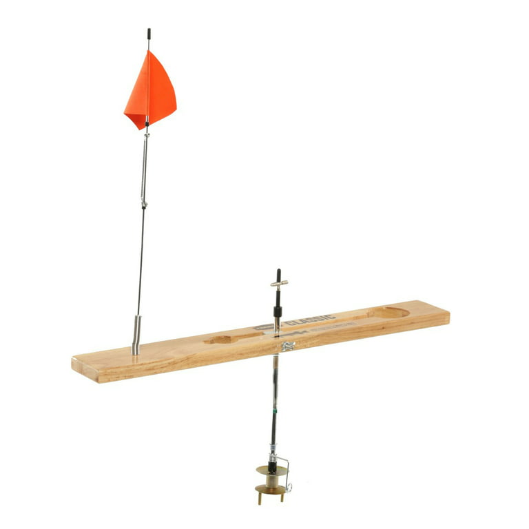 Frabill Tip-Up Classic Wood, Ice Fishing Tip-Ups, 1664 