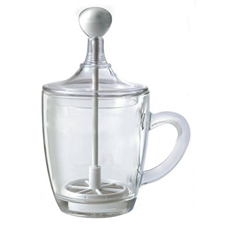 Milk Frother with Glass Handle