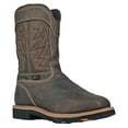 thumbnail image 1 of HOSS Men's Safety Shoes & Boots, Mid-Calf, Chunky Closed Toe, Brown, Size 17, 1 of 7