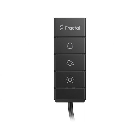 Fractal Design Adjust 2 Manual ARGB Controller for Standard 5V ARGB LED Fans Strips and Devices, Chainable Y-Cable Adapter Included