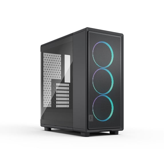 Fractal Design FDCEPO1A04 RGB PC Case Black with Tinted Tempered Glass ATX