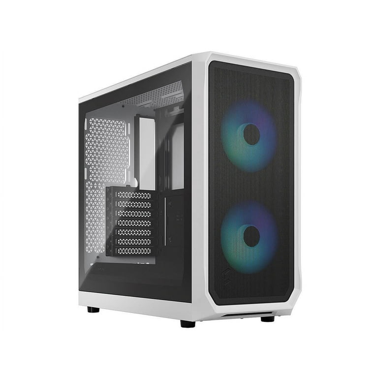 Fractal Design Focus 2 RGB White ATX mATX Mini ITX Clear