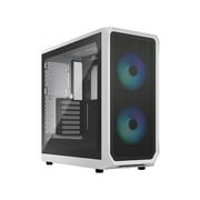 Fractal Design Focus 2 RGB White ATX mATX Mini ITX Clear Tinted Tempered Glass Mid Tower Computer Case