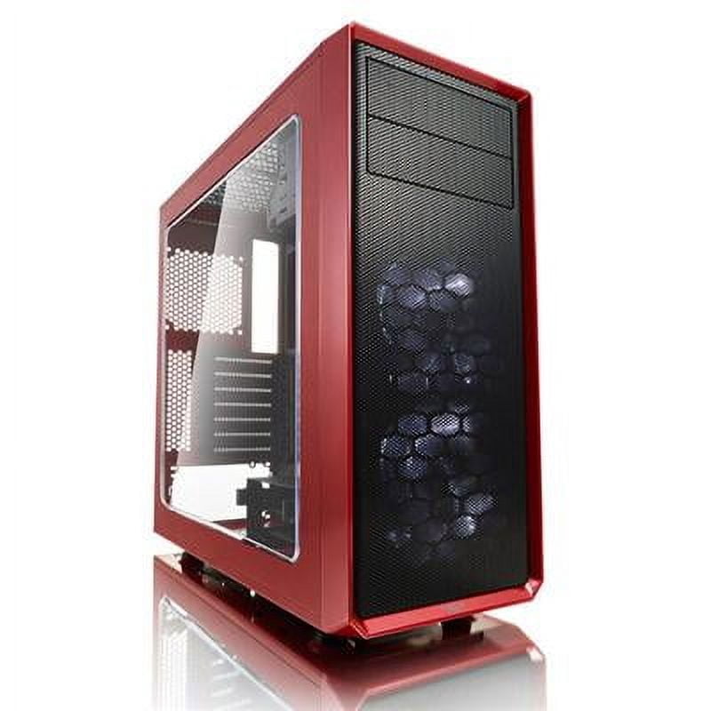 Fractal Design Focus G Mystic Red ATX Mid Tower PC Gaming Case with ...