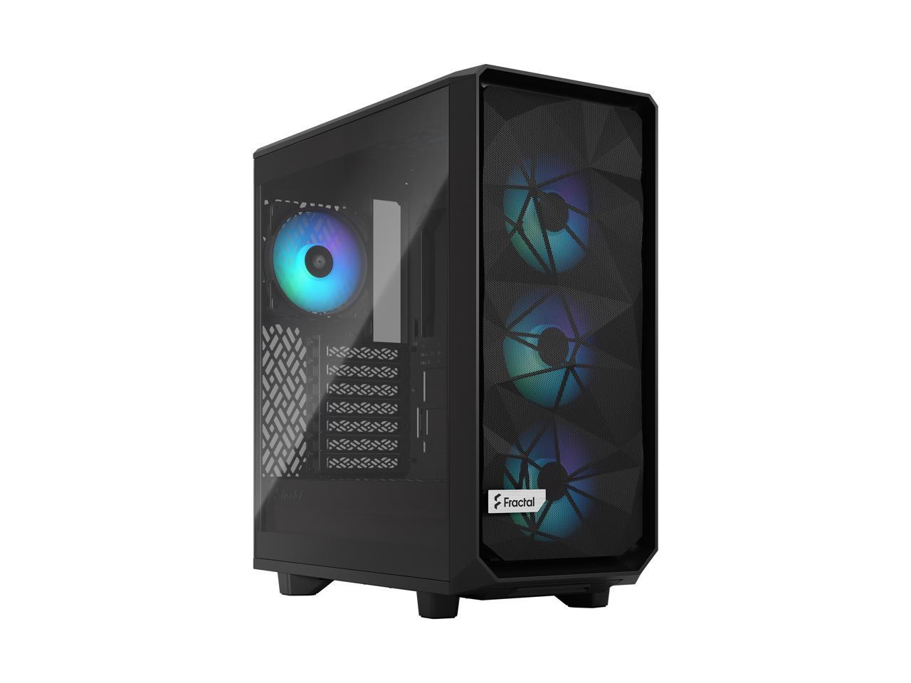 Fractal Design Meshify 2 Compact Lite RGB Black TG High-Airflow Light ...