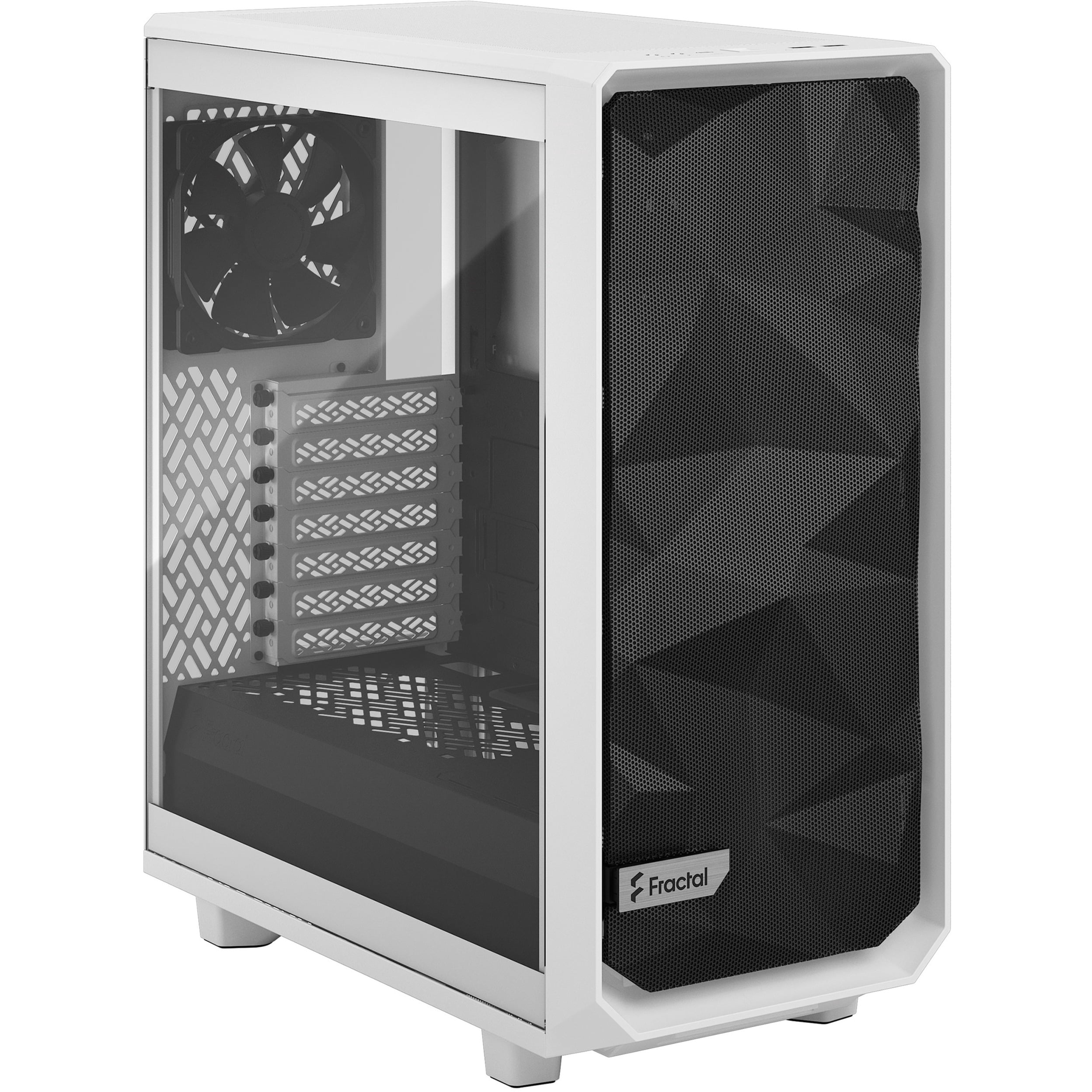 Fractal Design Meshify 2 Compact White TG Clear Tint - Walmart.com