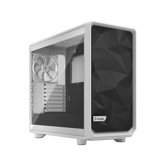 Fractal Design Meshify 2 Lite White TG Clear Tinted Tempered Glass Window ATX Mid Tower Computer Case