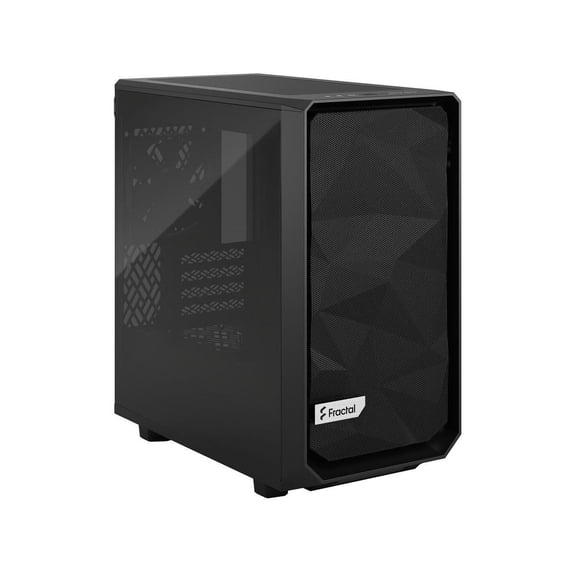 Fractal Design Meshify 2 Mini Black TG mATX High-Airflow Dark Tinted Tempered Glass Window Computer Case