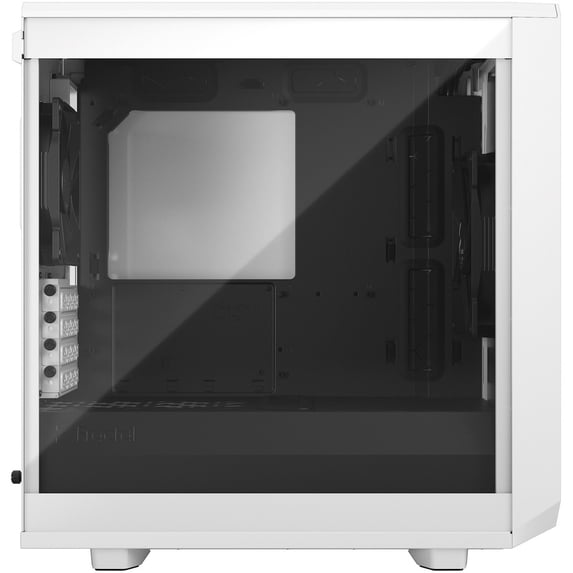 Fractal Design Meshify 2 Mini Computer Case - Tower - White - Steel, Tempered Glass, Mesh - 6 x Bay - 2 x 5.51" , 4.72" x Fan(s) Installed - 0 - DTX, Mini DTX, Micro ATX, Mini ITX Motherboar