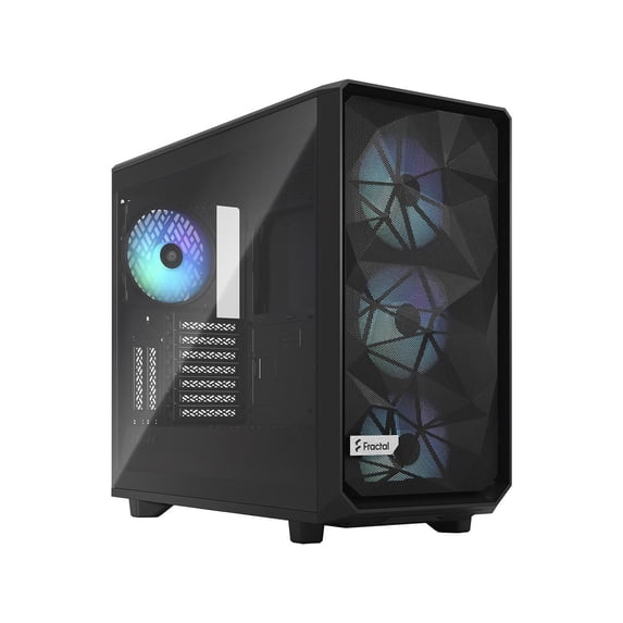Fractal Design Meshify 2 RGB Black TG Light Tinted Tempered Glass Window ATX Mid Tower Computer Case
