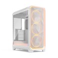 thumbnail image 1 of Fractal Design Meshify 3 Ambience Pro RGB ATX mATX Mid Tower PC Case - White Chassis with Clear TG Side Panel, 1 of 9