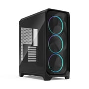 Fractal Design Meshify 3 RGB ATX mATX Mid Tower PC Case - Black Chassis with Light Tinted TG Side Panel
