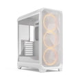 thumbnail image 1 of Fractal Design Meshify 3 RGB Clear Tint Tempered Glass E-ATX Mid-Tower Computer Case, White, 1 of 9