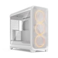 thumbnail image 1 of Fractal Design Meshify 3 XL RGB E-ATX Full Tower PC Case -  White Chassis with Clear TG Side Panel, 1 of 9