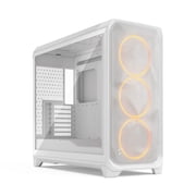 Fractal Design Meshify 3 XL RGB E-ATX Full Tower PC Case - White Chassis with Clear TG Side Panel