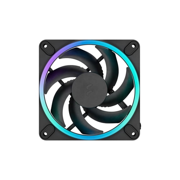 Fractal Design Momentum 12 RGB PWM Black 120 mm ARGB LED FDB (Fluid Dynamic Bearing) PC Case Fan