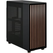 Fractal Design North Charcoal Black Chassis with Walnut Front and Mesh Side Panel ATX Mid Tower Computer Case