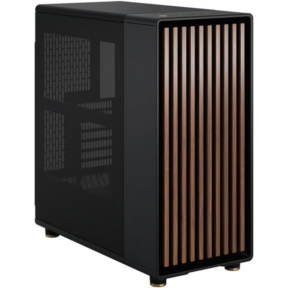 Fractal Design North Charcoal Black ATX Mid Tower Case with Walnut Front