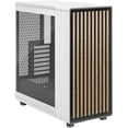 thumbnail image 1 of Fractal Design North Chalk White Chassis with Oak Front and Clear Tempered Glass Side Panel ATX Mid Tower Computer Case, 1 of 9