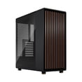 thumbnail image 1 of Fractal Design North Charcoal Black Chassis with Walnut Front and Dark Tempered Glass Side Panel ATX Mid Tower Computer Case, 1 of 20
