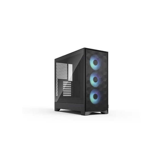 Fractal Design Pop 2 Air Black RGB - Tempered Glass - Performance Airflow PC Gaming Case - Mesh Front Panel - Three 120 mm RGB Fans Included - Spacious Interior - ATX/mATX/ITX Motherboard Support