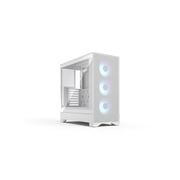 Fractal Design Pop 2 Air White RGB - Tempered Glass - Performance Airflow PC Gaming Case - Mesh Front Panel - Three 120 mm RGB Fans Included - Spacious Interior - ATX/mATX/ITX Motherboard Support