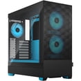 thumbnail image 1 of Fractal Design Pop Air RGB Black Cyan Core TG ATX High-Airflow Clear Tempered Glass Window Mid Tower Computer Case, 1 of 10