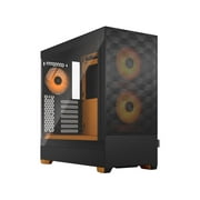 Fractal Design Pop Air RGB Black Orange Core TG ATX High-Airflow Clear Tempered Glass Window Mid Tower Computer Case