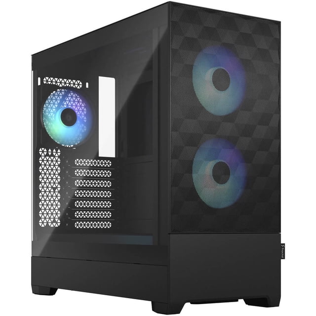Fractal Design Pop Air RGB Black TG ATX High-Airflow Clear Tempered ...