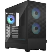 Fractal Design Pop Air RGB Black TG ATX High-Airflow Clear Tempered Glass Window Mid Tower Computer Case