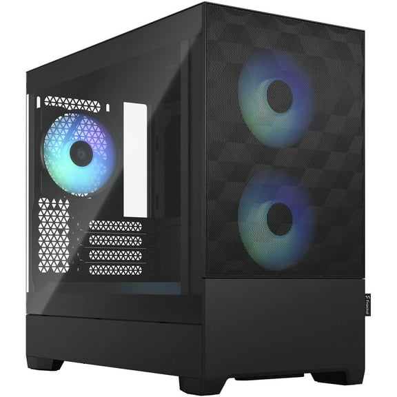 Fractal Design Pop Mini Air RGB Black TG mATX High-Airflow Clear Tempered Glass Window Tower Computer Case