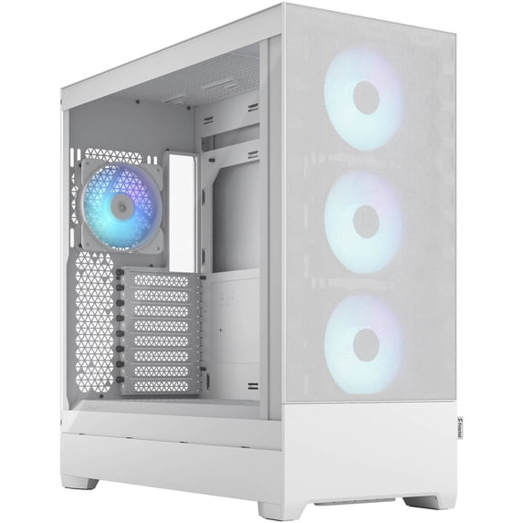 Fractal Design Case FD-C-POR1X-01 Pop XL Full Tower Air RGB White Clear Tempered Glass ATX