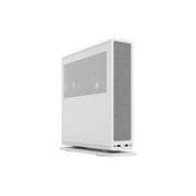 Fractal Design Ridge White Mini-ITX Slim Small Form Factor Console PC Case with PCIe 4.0 Riser