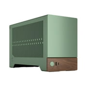 Fractal Design Terra Jade Mini-ITX SFF PC Case with PCIe 4.0 Riser, Anodized Aluminum and Walnut