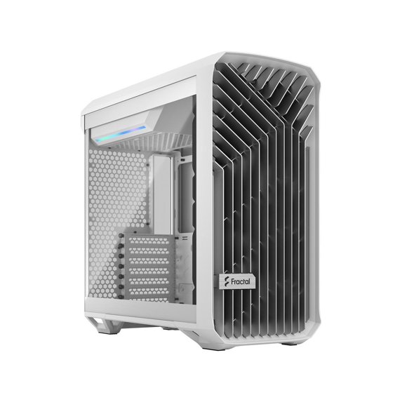 Fractal Design Torrent Compact White Steel / Tempered Glass ATX Mid Tower Computer Case ATX Power Supply