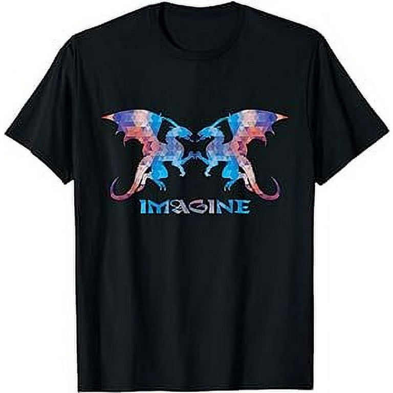 Fractal Fantasy Dragons - Imagine - T-Shirt Fractal Fantasy Dragons - Imagine - T-Shirt