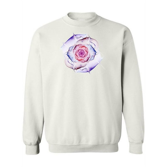 Fractal Flower Design. Sweatshirt Women -Image by Shutterstock, Female 4X-Large