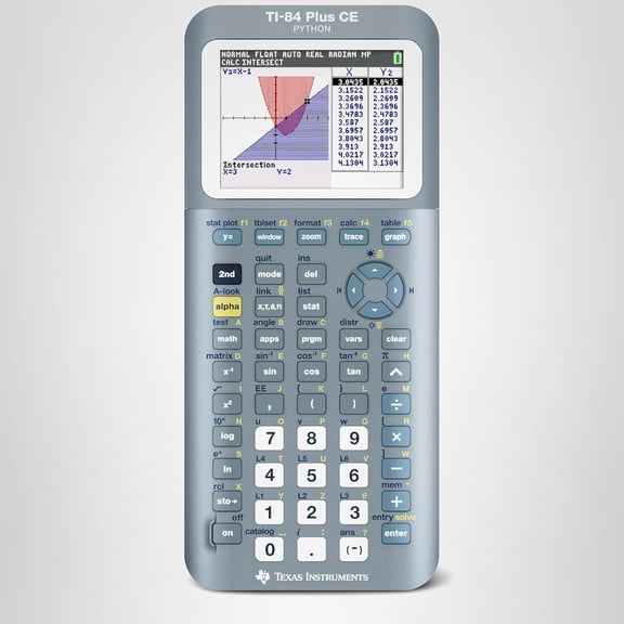 Fractal Frost Graphing Calculator, TI-84 Plus CE, High-Resolution Color Screen, Rechargeable Battery, Preloaded Apps and Images