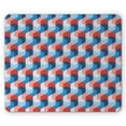 thumbnail image 1 of Fractal Mouse Pad, Mosaic Style Hexagonal Mirroring Geometrical Shape Creative Trippy Pattern Design, Rectangle Non-Slip Rubber Mousepad, Blue Red, by Ambesonne, 1 of 2
