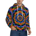 thumbnail image 1 of Fractal Spiral Trippy Hoodie Men Unisex 3d Fleece Hooded Sweatshirt X-Small, 1 of 6