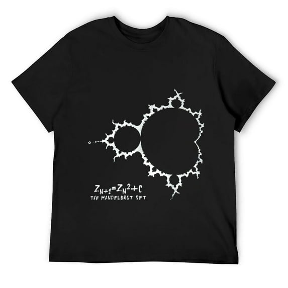 Fractal The Mandelbrot Set Math Formula T-Shirt Black 4X-Large
