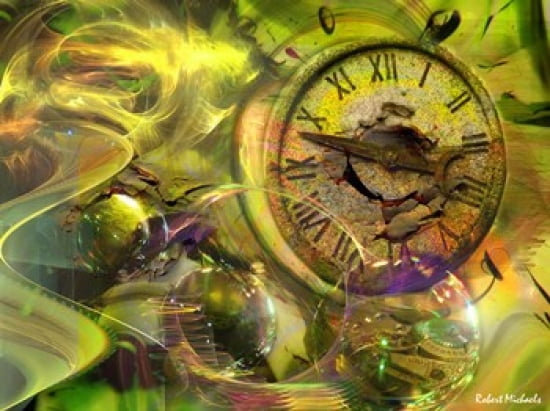 Fractal Time Canvas Art - Robert Michaels (19 x 15)