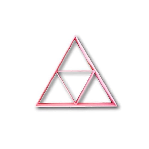 Fractal Triangle Cookie Cutter (1")- Fast Shipping - Sharp Edges - Exceptional Quality