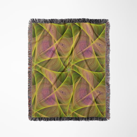 Fractal Veils - Repeating Fractal Design, Woven Blanket
