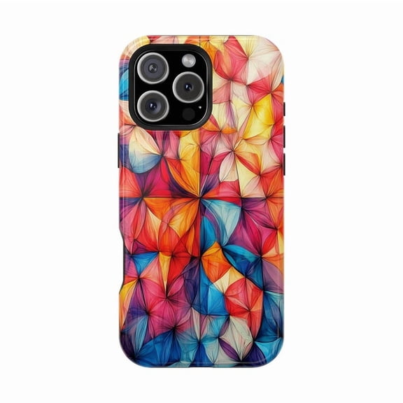 Fractal Wave iPhone Case Geometric Abstract Futuristic Design for iPhone 17 16 15 14 13 12 11 Pro Max
